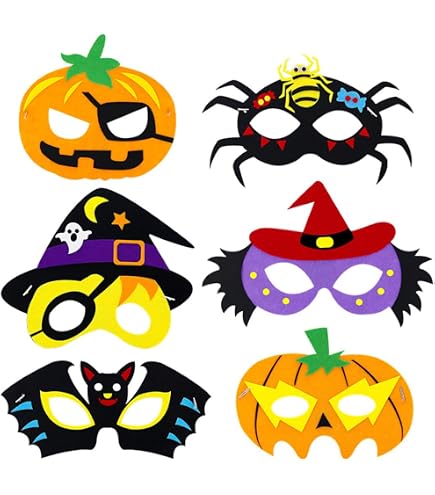 Baker Ross Halloween Kronen Set – 3 Kronen Zum Basteln, Verstellbar, Mit Glitzersterne, Für Kinder
