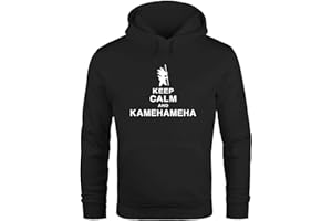 MoonWorks Hoodie Herren Keep Calm and Kamehameha Son Goku Dragonball Kapuzenpullover