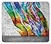 Produktbild Brick Wall Mouse Pad, Abstract Graffiti Painted on Wall Harmony of Colors Street Art Fresco Print, Standard Size Rectangle Non-Slip Rubber Mousepad, Multicolor