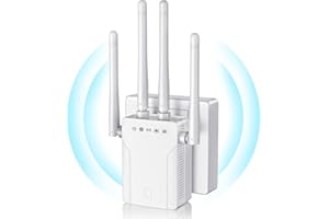 HENLSON WiFi Booster , Long Range Signal WiFi Extender for Home by 4 Super Antennas, 2.4Ghz Amplifier Wireless Repeater with 2 Ethernet Port,Coverage up to 8470Sq.ft Work with 99% WiFi Routers