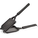 Bergner Essential Plus Grill Toaster at Home, Jumbo Gas Sandwich Maker, Non-Stick Toaster Pan, Cast Aluminium, Sandwich Grill