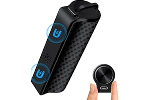 HINNE 128GB Magnetic Voice Recorder, Recording Device with 600 Hours Continuous Recording, Audio Recorder with Playback, Voice Activated Recorder, Ideal for Lectures, Meetings, Intervie (128GB Black)