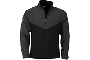 CALLAWAY APPAREL Callaway Golf Mens 2023 Heathered 1/4 Zip SwingTech Water Resistant Golf Wind Jacket
