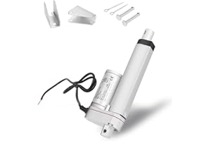 Ikodm Linearantrieb 12V 150mm Linearmotor 12V DC,Linearaktuator Hub max 1500N für elektronische,Medizinische,Elektrische Türöffner und Automatisierungsanwendungen DIY Auto Möbel Lifting