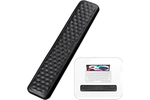 Giecy Repose-poignet pour clavier, coussin de clavier amélioré en gel et mousse à mémoire de forme pour bureau, ordinateur portable, confortable, léger pour faciliter la saisie, soulager la douleur,