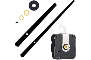 yufana Movement Quartz DIY Wall Clock, Silent Quartz Movement, DIY Wanduhr Bewegung Mechanismus, DIY Wall Clock Movement Mechanism, DIY-Uhr-Ersatzteile für Wanduhr mit Zeigern (Schwarz)