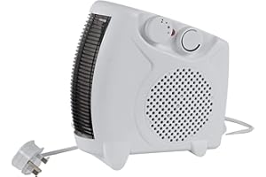 Aspect Electric Heater, Thermo Fan Heater with 2000W Power 2 Heat Settings, Fan Setting, Safety Features & Vertical Design, Heat Protection, Thermostat, Lightweight & Portable for Home & Office