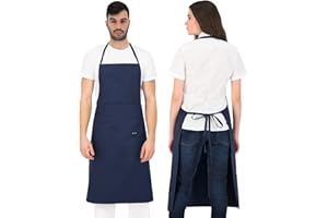 PALLTEX Borago Grembiule Cucina Donna Grembuile Cucina Uomo per Cucinare, Fai da te, Pittura, Cottura a norma EN ISO 13688