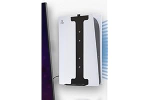 HIDEit Mounts Support mural pour PS5, support mural américain breveté pour PlayStation 5, American Company, support en acier pour PS5 (disque + numérique), kit de montage mural
