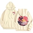 Pink Puff Graphic Hoodies for Teen Girls Kids Womens Cute Letter Print Casual Preppy Sweatshirts Oversized Long Sleeve Y2K Streetwear Tops Pullover