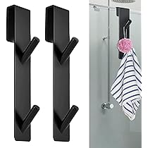 Ganci Doccia Kegii 2 Pezzi | Per Vetro Senza Cornice 6-12 Mm | Acciaio Inox | Senza Forare | Portata 5 Kg