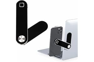 SUHSAI Porta Cellulare Magnetico per Laptop, Clip per Montaggio Laterale per Laptop, Supporto per Fotocamera Regolabile a 70°, Espansione per Computer Portatile Sottile per Laptop, Mac, idevice