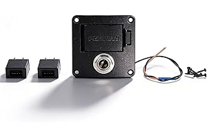 DEMERAS Pickup per chitarra acustica Preamplificatori integrati Equalizzatore EQ incollato agli accessori di ricambio per strumenti acustici,Pickup alla buca della chitarra folk