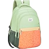 Genie School Backpack For Girls |19 Inch-36 Litres With Laptop Sleeve, Rain cover, Three Compartments, |Best for Books, Water