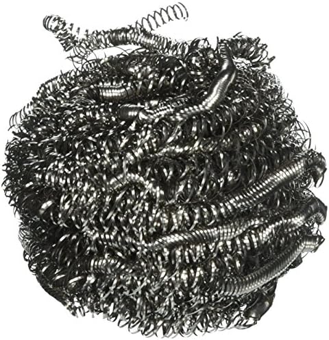 ACS Industries 15-100 50 G 400 Series Stainless Steel Scrubbing Sponge, Individually Polybagged (Pack of 12)