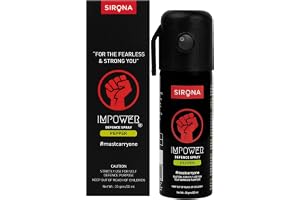 Sirona Impower Pepper Spray for Women | Pack of 1 | Self Defence Spray | Pocket Size Personal Safety Spray | Up to 12 ft Rang