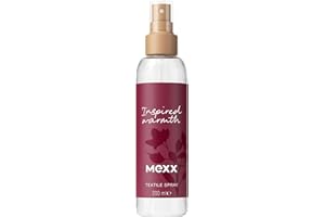 MEXX Inspired Warmth Spray per Tessuti, Accogliente, Fragranza Ambrata, Energizzante, 95% Ingredienti di Origine Naturale, Formula Vegana, 200ml (6.7oz)