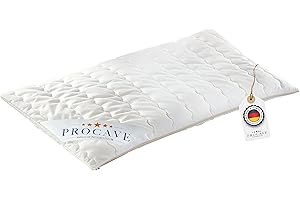 PROCAVE Poduszka orkiszowa | oddychająca poduszka z orkiszem | poduszka z motywem ziaren z bawełny nadającej się do prania | Made in Germany | 40 x 60 cm