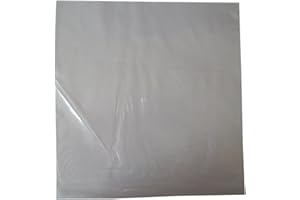 UKPS 100 Large 12" LP Clear Plastic Record Vinyl Sleeves Covers Protectors 250 Gauge - Size 315 x 328mm - Transparent POLYTHENE Display Wallets - Scratch/Mark Protection - Protective Packaging