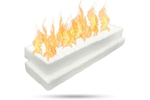 GRINADA® Spugna Ceramica Camino Bioetanolo Lana Ceramica Per Bioetanolo Accessori Per Camino Bioetanolo Fibra Ovatta Biocamino Caminetto Bruciatore Stufa