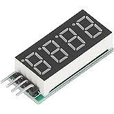 4-stelliges 7-Segment LED-Modul LED-Digitalanzeigemodul Röhrenmodul LED-Anzeigemodul I2C-Schnittstelle DC 5 V/3,3 V DM43B04