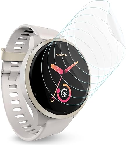 Savvies Verre Trempé 3 Pièces Pour Garmin Forerunner 55 - Protection Écran 9H Anti-Rayures