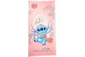 My sweety pop Strandtuch Stitch – Badetuch – Lilo und Stitch – Kinder – 70 x 140 cm – 100 % Polyester – Urlaub – Geschenkidee – Stitch – Rosa