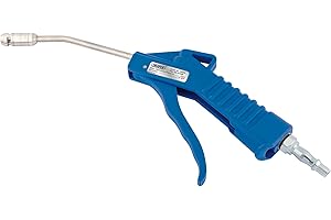Draper 100mm Long Reach Air Blow Gun | Safety Nozzle | 2bar/30psi Max Capacity | Dust Blower | 1/4" BSP Inlet | 16434
