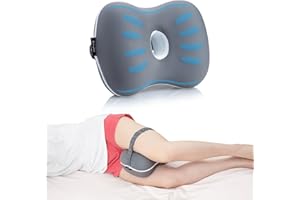 Enighs Knee Leg Pillow Shaping Pillow for Side Sleepers with Cooling Cover of Slow Rebound Memory Foam to Release Leg Pressure