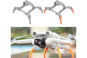 Sekepingo Drone Tren de Aterrizaje para Drones DJI Mavic Mini 3 Pro Accesorios Landing Gear Plegable 30mm Altura Extendido Trípode Soporte Dron Accesorios con Dispositivo de Protección(Naranja)