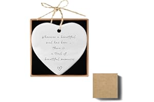 ONPERPOE Condolence Acrylic Keepsake, Loving Sympathy Gift Heart Hanging Remembrance Gifts Condolence Bereavement Keepsake to Honor and Remember Loved Ones (B)