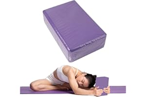 Wangduodu Lot de 2 blocs de yoga antidérapants pour yoga, pilates, fitness, léger pour la maison, la salle de sport, les voyages, la pratique du Pilates, 2315 cm