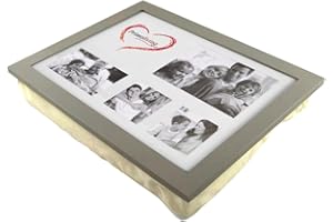 PrimoLiving P-786 Plateau avec Coussin et Cadre Photo Gris