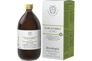 Gianluca Mech - Slim-Kombu Uomo, Integratore Alimentare Keto da 500 ml, Supporta le Vie Urinarie, Contrasta Ritenzione Idrica, con Serenoa Repens, Vegan