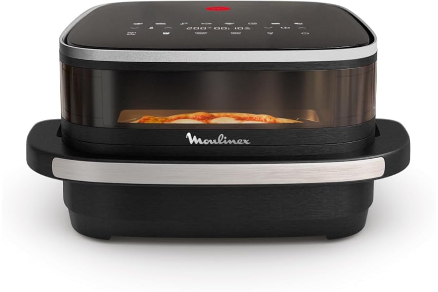 Moulinex Easy Fry XL Surface Air Fryer XL with Non-stick Basket and Observation Window, 1.5 kg, Extra-Crisp Technology and Double Resistance, Cooking up to 230°, AL4018