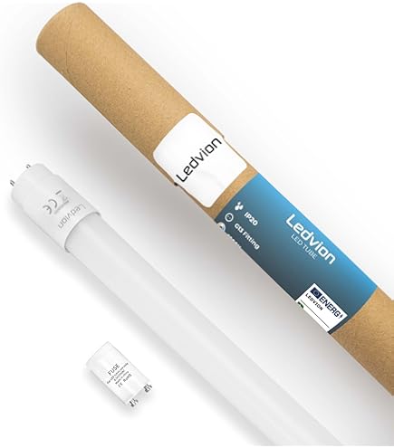 2 Armature LED 60cm IP65 - Acciaio Inox, Antipolvere, Per Interni Ed Esterni - Foto 5