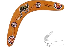 GRUVOX Wooden V-Shaped Boomerang Classic V-Shaped Wooden Boomerang Manual Darts Outdoor Flying Disc for Kids Outdoor Sports Games Toys Children's Birthday Gifts