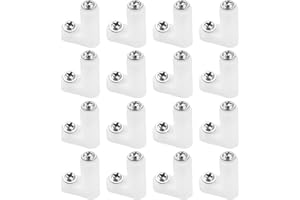 Create idea 100 Stück L-Typ PCB L Kunststoff Feste Füße Motherboard Abstandshalter Fuß Abstandshalter mit Befestigungsschraube für Arcade-Spiele Jamma-Spiele Videospiele M3