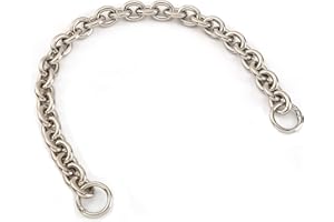 XIAZW Modische Schwere Aluminium O Form Metall Geldbörsen Tasche Griff Riemen Kette Schultergurt, Handtaschen Umhängetasche Dekoration Kette, Tasche Zubehör Charms (Silber)