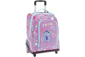 Maricart | Zaino Trolley Scuola Elementare per Bambini 34x25x52 cm con Ruote in Gomma Zainetto da Bambino o Bambina