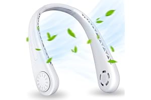 SHAVINGFUN Przenośny wentylator na szyję,bezlistny wentylator na szyję Mini USB z akumulatorem 4000 mAh,3 prędkości,regulowany w zakresie 360 ​​° cichy,biura,podróży na zewnątrz