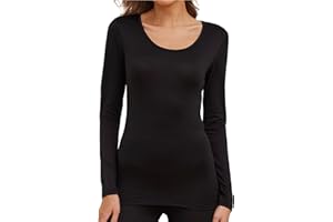 The Essentials Wardrobe Ladies Thermal Underwear Soft Lightly Brushed Warm Base Layer Top and Long Johns Legging Moisture Wicking Fabric Multiway Stretch Winter Undergarment