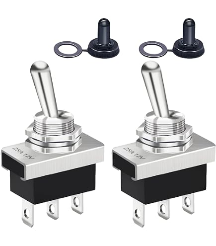 Interrupteur à Levier Marquardt 1819.1302 - 2 Positions (On)/Off/(On), 250V/AC 6A, Cosse Plate - 5