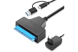 LUIRSAY SATA USB Adapter, SATA to USB Festplatten Adapter für Externen und Internen Festplatten SSD/HDD 2,5 3,5 Zoll Adapter Kompatibel mit Windows, Mac und Linux Betriebssystemen