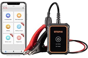 OTOFIX BT1-Lite 6V 12V Car Battery Tester Automotive 100-2000 CCA Car Battery Analyzer, Cranking & Charging System Test, Orange