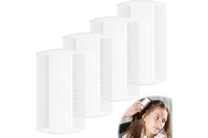 VIDACHARMY Pettine anti-pidocchi e anti-pulci per gatti e cani, pettinatura riutilizzabile double face, per capelli di bambini e adulti