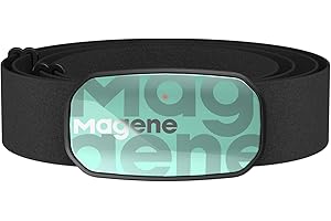 Magene H603 Monitor de frecuencia cardíaca Correa para el Pecho HRM Fitness Tracker IP67 Soporte Impermeable Bluetooth 4.2 y Ant+, Compatible con Wahoo, Zwift, Strava, Elite HRV