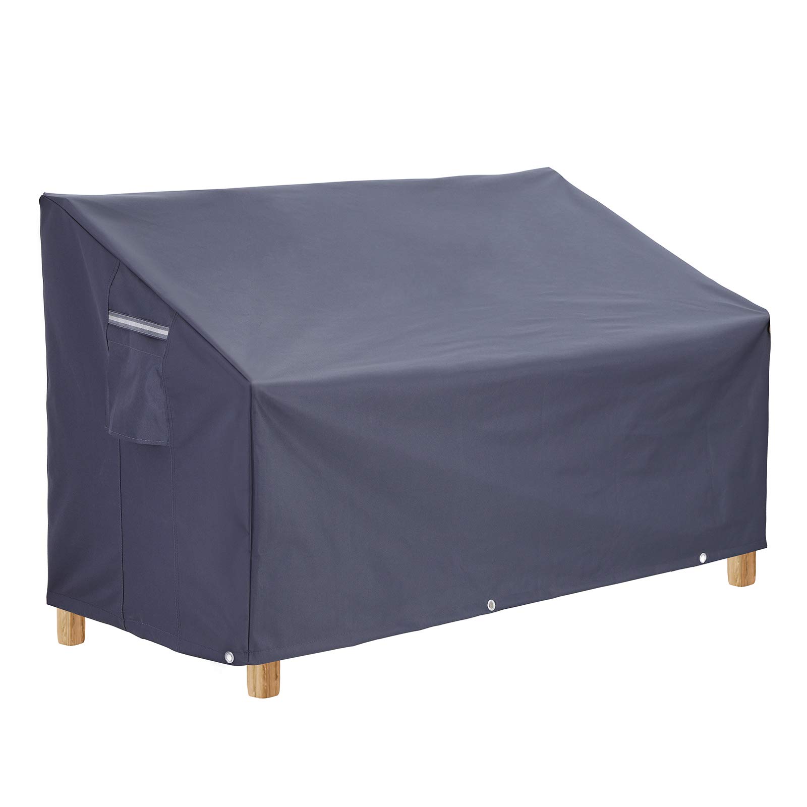 SONGMICS GFC136GY Abdeckung für Gartenbank, Schutzhülle für 2Sitzer