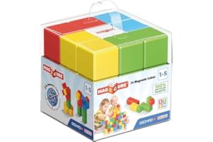 Geomag Magicube - 24 cubi - Costruzioni Magnetiche per Bambini - Linea Green - 100% Plastica Riciclata