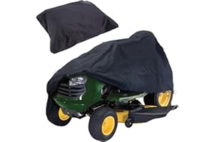 CUEYU 1 housse de protection imperméable en tissu Oxford résistant aux UV pour tracteur à gazon (170 x 61 x 117 cm, noir)